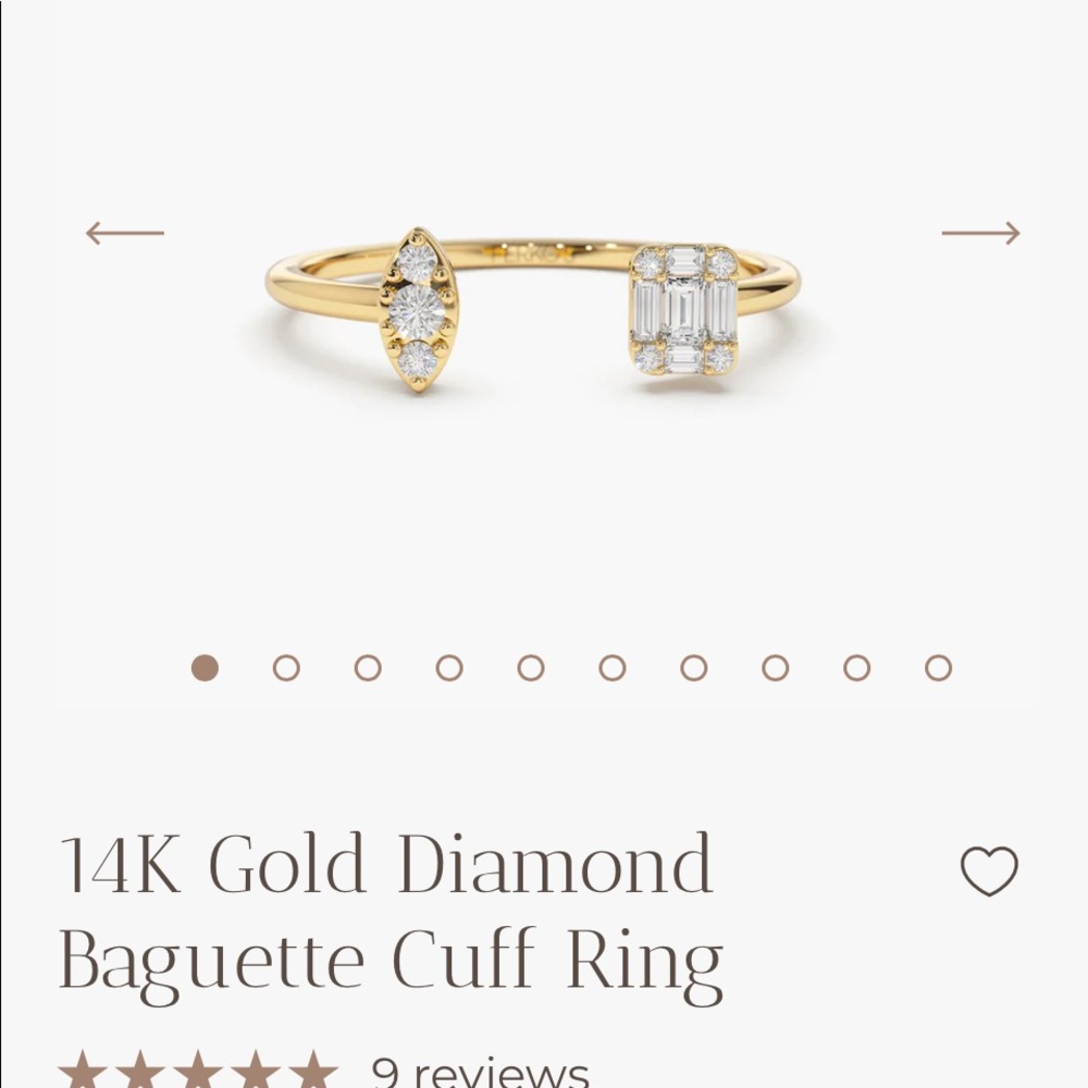 White gold diamond ring